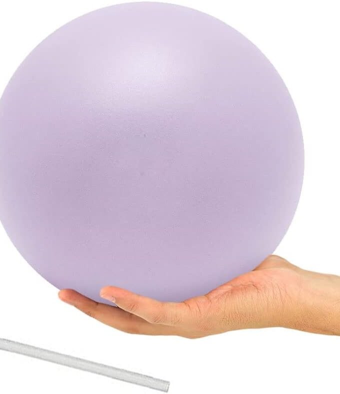 9 Inch Exercise Pilates Ball Mini Exercise Barre Ball for Yoga,Stability Exercise Training Gym Anti Burst and Slip Resistant Balls Physical Therapy Improves Balance, Core Strength