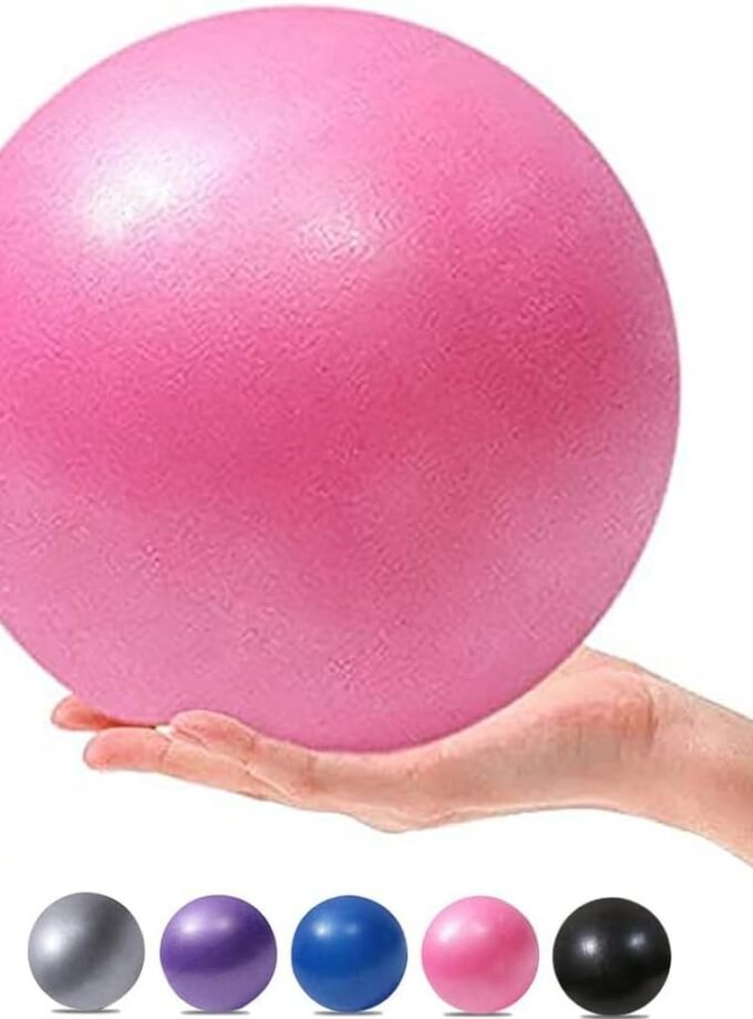 Mini Yoga Balls 6 Inch Exercise Pilates Therapy Balance Micropore Ball Barre Equipment for Home Stability Training Physical Core Training with Pump