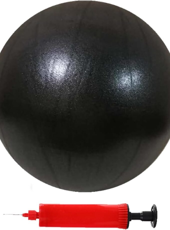 Mini Pilates Exercise 6 Inch Yoga Ball,Micropore Inflatable Exercise Yoga Ball,Core Training and Physical Therapy Equipment, Improves Balance for Home & Gym & Office with Pump