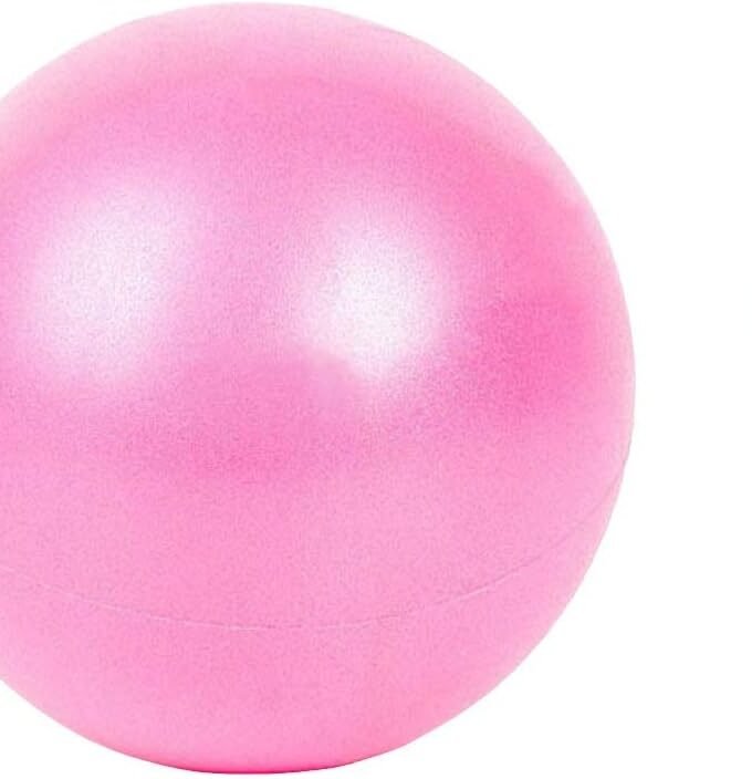 Mini Yoga Pilates Ball 10 Inch for Stability Exercise Training Gym Anti Burst and Slip Resistant Balls with Inflatable Straw