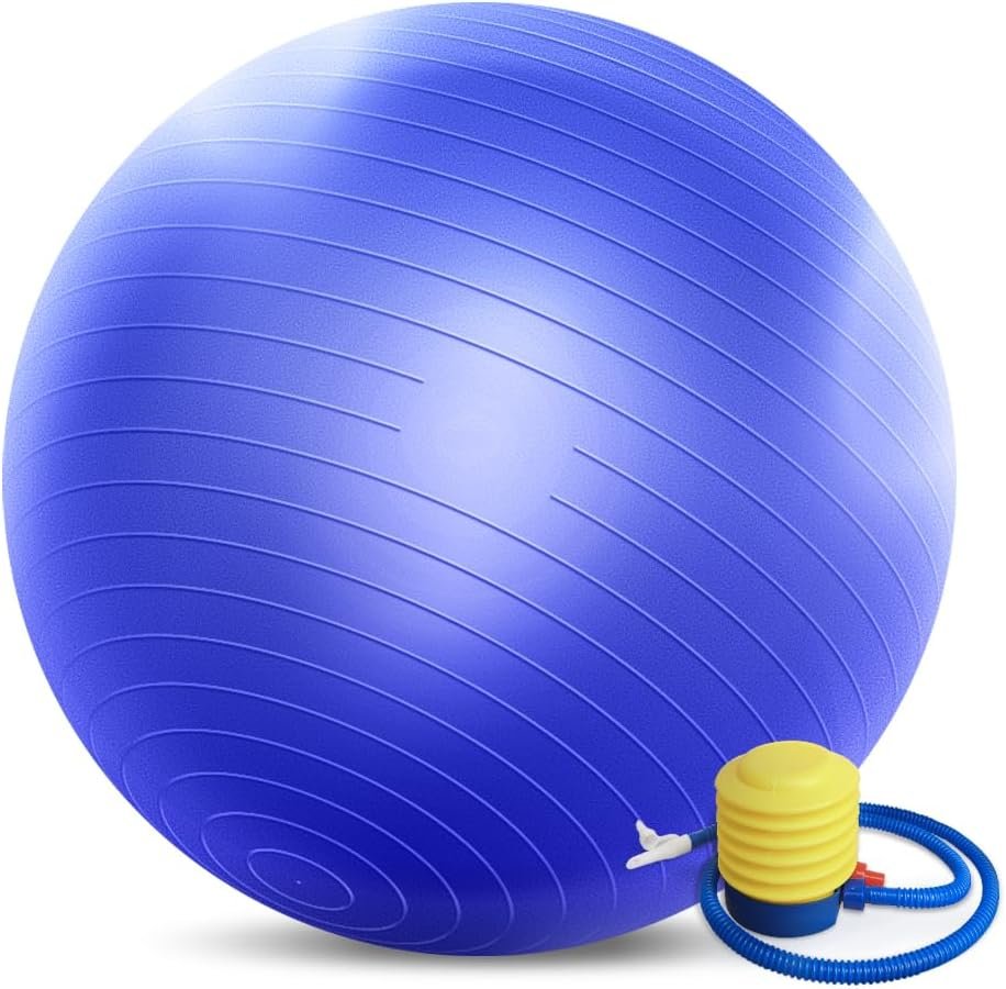 Forbidden Road Yoga Ball Exercise Ball Gym Ball for Work Out Physical Therapy Balance Stability Fitness Office Ball Chair