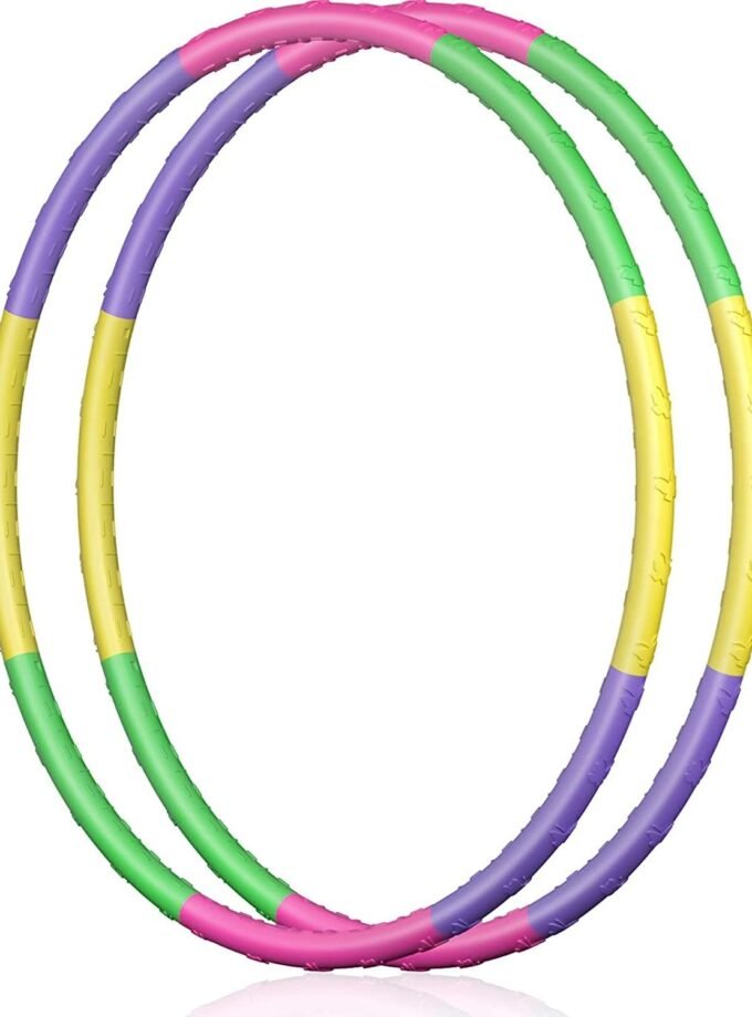 Toy Hoop for Kids & Jump Ropes, Adjustable Detachable Length Toy Hoop Plastic Toys for Kids Adjustable Soft Jump Ropes for Fitness, Bodybuilding, Dance, Gymnastics, Lose Weight