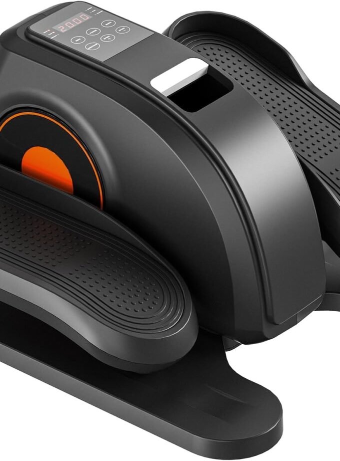 Compact Under-Desk Elliptical – Quiet Electric Ellipse Leg Exerciser with Adjustable Speed and LED Display, Ideal Pedal Exerciser for Seniors and Office Workouts