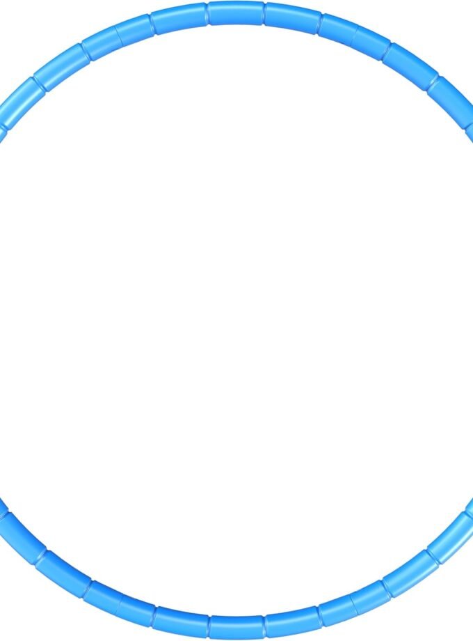 Kids Fitness Hoop - Weight & Size Adjustable- Body Building Plastic Children Gymnastics Toys- Diameter 26.5 Inches