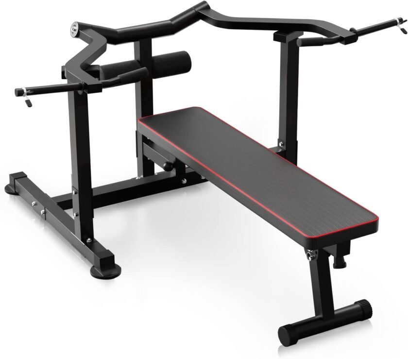 Bench Press Set, Chest Press Machine with Indendent Converging Arms ...