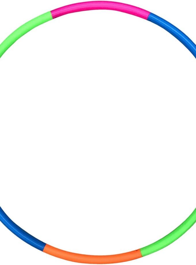 42" Exercise Hoop Snap Together Detachable Adjustable Weight Plastic Large Toy Hoop Spinning Rings for Sports and Playing