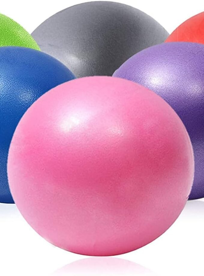 Mini Yoga Balls 9 Inch Exercise Pilates Therapy Balance Barre Equipment for Home Stability Squishy Training PhysicalCore Training(6 PCS)