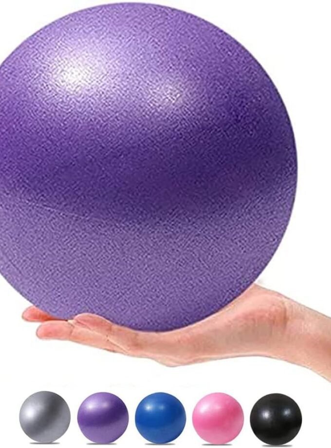 Mini Yoga Balls 6 Inch Exercise Pilates Therapy Balance Micropore Ball Barre Equipment for Home Stability Training Physical Core Training with Pump