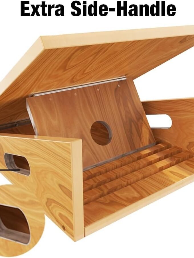 Professional Wooden Slant Board, Adjustable Incline Board and Calf Stretcher, Slant Board for Calf Stretching, Balance Stretch Board