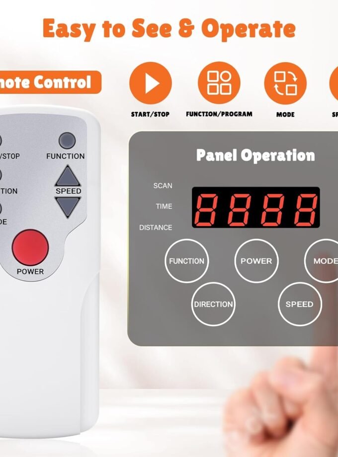 Under Desk Elliptical Exercise Machine, Electric Leg Exericser While Sitting for Seniors, Mini Pedal Ellipse Exerciser with Remote Control, Portable PeddlerTraining Equipment for Home Office