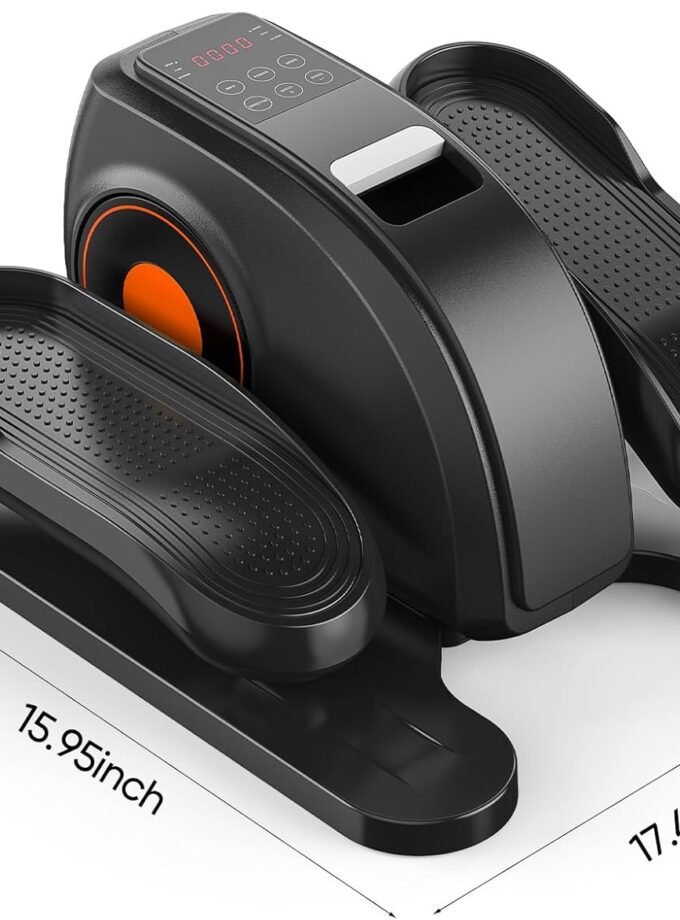 Under-Desk Elliptical Machine – Compact, Quiet & Portable Pedal Exerciser with Adjustable Speed, LED Display, Ideal Mini Elliptical for Home or Office Workout