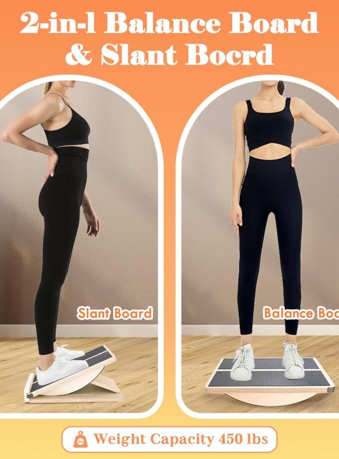 Professional Slant Board, Adjustable Incline Board and Calf Stretcher, Slant Board for Calf Stretching, Calf Stretch Board