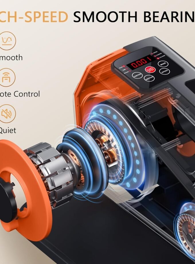 Under Desk Elliptical, Elliptical Leg Exerciser for Seniors, Home Portable Elliptical with Remote Control and 12 Adjustable Speeds, Electric Seated Pedal Exerciser, Fully Assembled