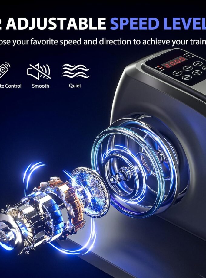 Compact Under-Desk Elliptical – Quiet Electric Ellipse Leg Exerciser with Adjustable Speed and LED Display, Ideal Pedal Exerciser for Seniors and Office Workouts