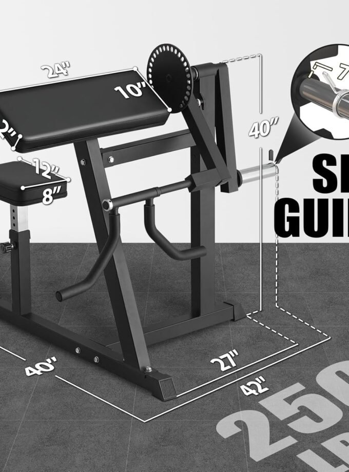 Bicep Tricep Curl Machine, 250LBS Bicep Curls and Tricep Extension Machine, 2 in 1 Exercise Equipment for Home Gym Workout Station