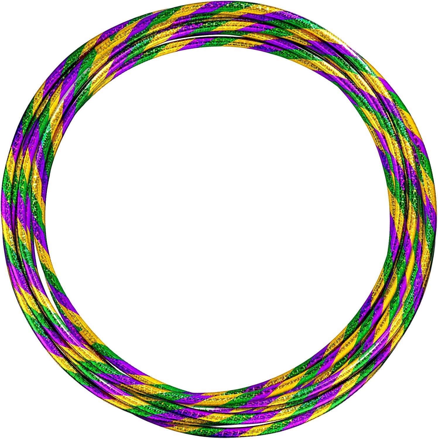 12 Pack 24 inch Exercise Hoop Plastic Glitter Hoop Obstacle Course Ring Toy Hoop for Adult Party Gymnastic Playing for Parade Decoration Games Performance Outdoor Sports