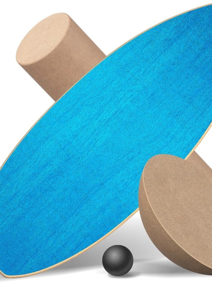Balance Boards for Adults,Balance Trainer - Wooden Balance Board,Surface anti-slip treatment Including Roller,Half Ball And Balance Ball