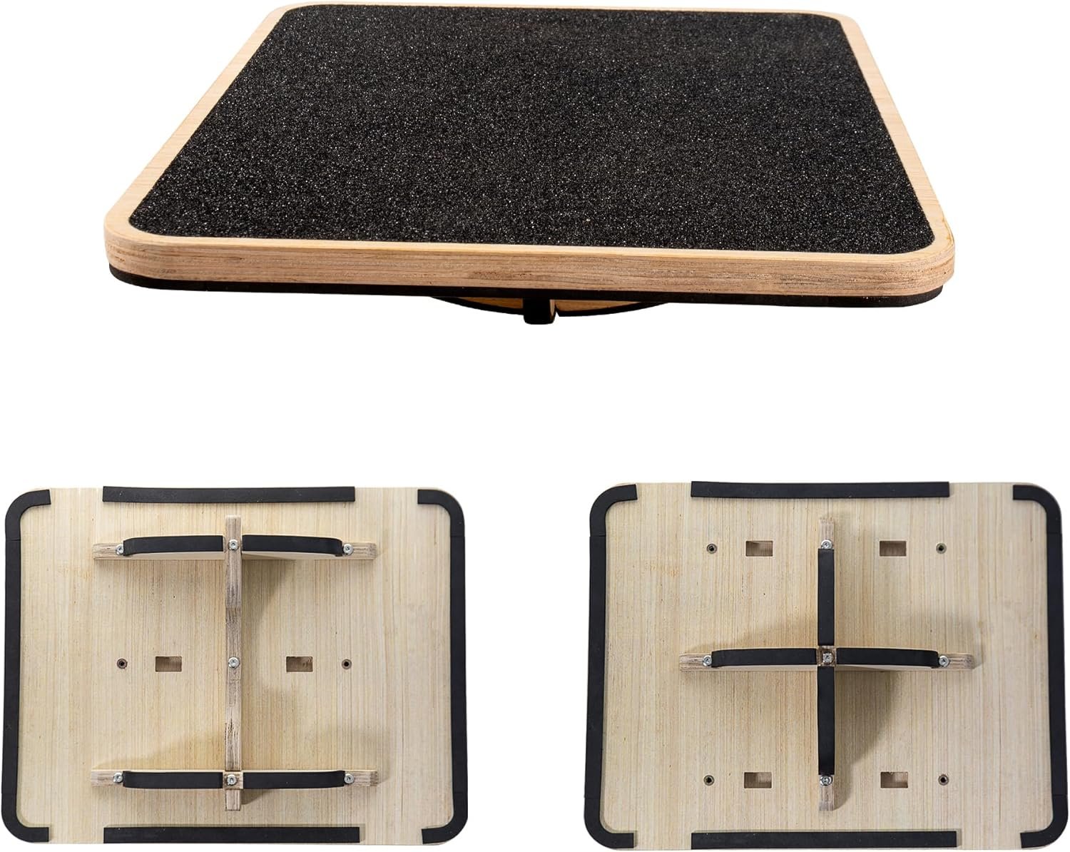 Professional Wooden Balance Boards for Adults - 350LBS Anti-Slip Balance Boards Design for Physical Therapy,Under Desk,2 Easy Setup Methods,Durable & Stable Wooden Boards